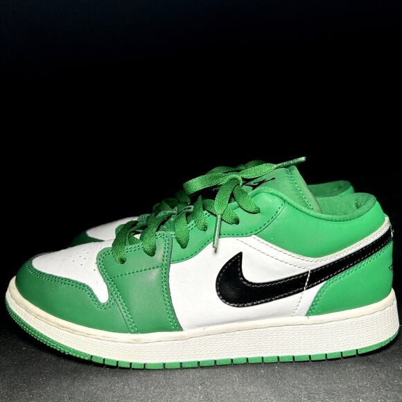 Size 7 - Nike Air Jordan 1 Low GS Pine Green 2020 Men's Shoes - Picture 8 of 8